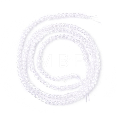 Transparent Glass Beads Strands GLAA-C019-01A-33-1