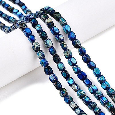 Natural Imperial Jasper Beads Strands X-G-N342-62B-1