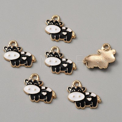 Alloy Enamel Pendants ENAM-WH0001-15KCG-07-1