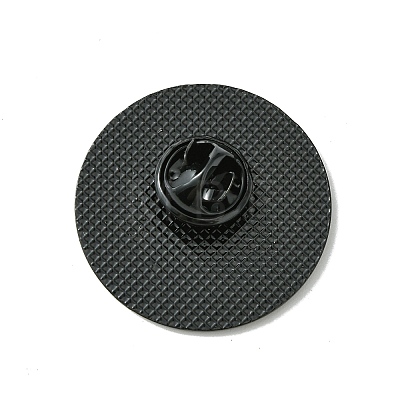 Black Alloy Brooches JEWB-G036-07A-1