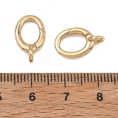 SHEGRACE Brass Spring Gate Rings XGRQ58246-764G-1