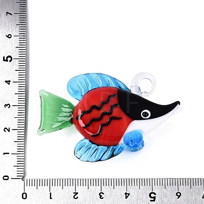 Handmade Lampwork Big Pendants LAMP-N034-22D-1