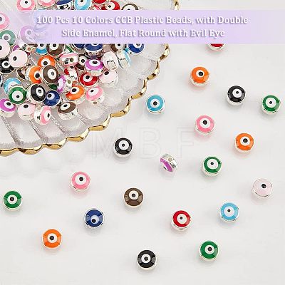 Double-Sided Enamel Alloy Beads ENAM-NB0001-32-RS-1