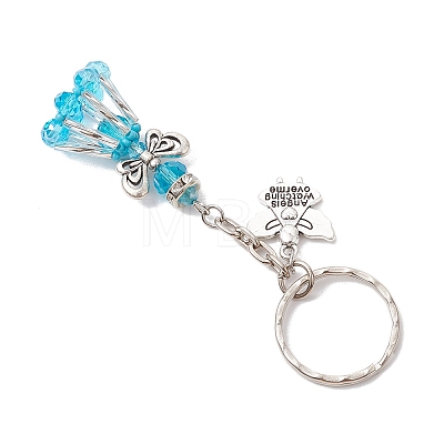 Glass Beaded Keychains KEYC-MZ00031-05-1