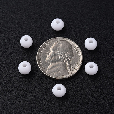 Opaque Acrylic Beads MACR-S370-C6mm-01-1