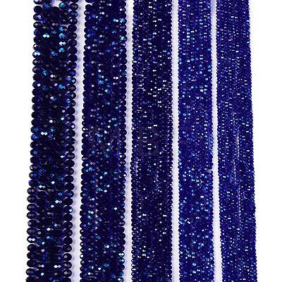 Electroplate Glass Beads Strands EGLA-A044-T2mm-L06-1