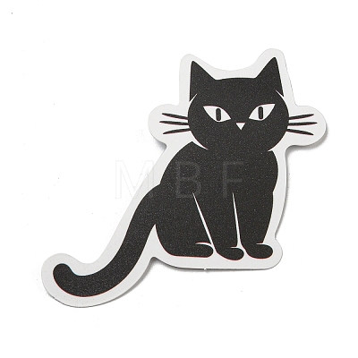 50Pcs PVC Self Adhesive Cat Cartoon Stickers STIC-B001-06-1