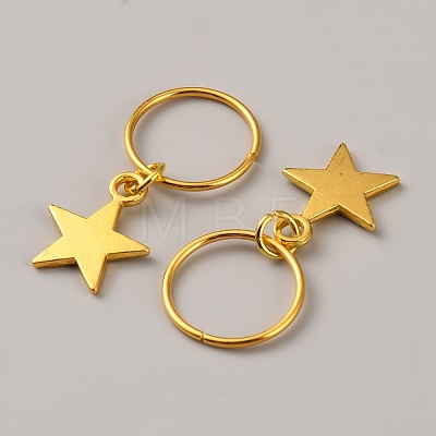 Zinc Alloy DIY Dreadlock Ring Styling Hair Braiding OHAR-WH20005-51-1