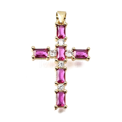 Brass Pave Cubic Zirconia Pendants CU-CBAE7DF-11G-D06-1
