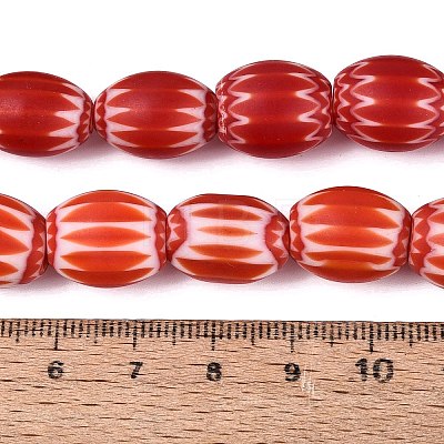Handmade Millefiori Glass Barrel Beads LS-LA-N002-06B-1