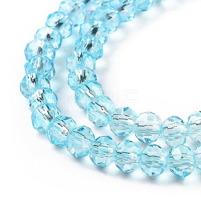 Transparent Glass Beads Strands GLAA-L045-01B-02-1