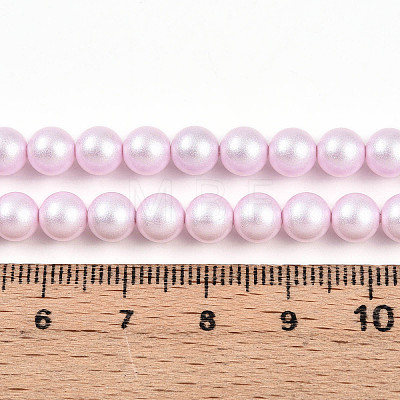 Baking Painted Pearlized Glass Pearl Bead Strands HY-N002-6mm-C03-1