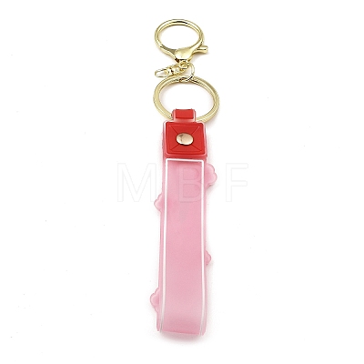 Flower PVC Rope Keychains KEYC-B015-01LG-03-1