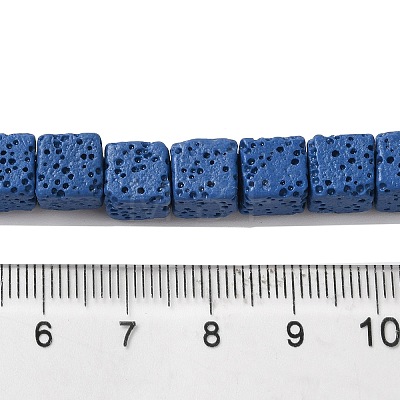 Dyed & Natural Lava Rock Beads Strands G-L435-01-8mm-21-1