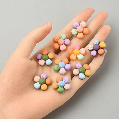 20Pcs 5 Colors Opaque Resin Cabochons OHAR-YW0001-02-1