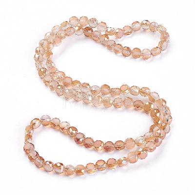 Electroplate Glass Beads EGLA-D028-20-1