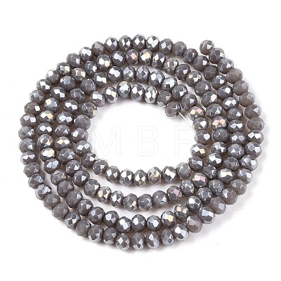 Electroplate Glass Beads Strands EGLA-A044-P2mm-B10-1