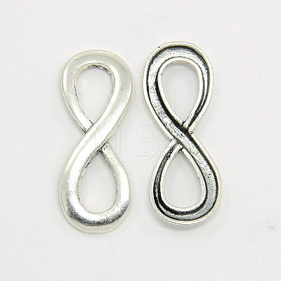 Mixed Antique Silver Vintage Alloy Infinity Links connectors TIBEP-X0035-AS-LF-1