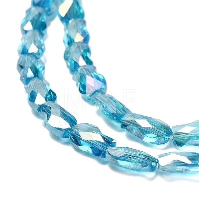 Electroplate Glass Beads Strands EGLA-P066-01A-AB14-1