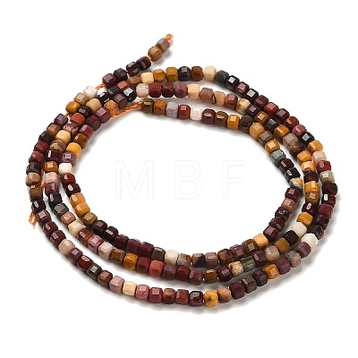 Natural Mookaite Beads Strands G-B107-C03-01-1