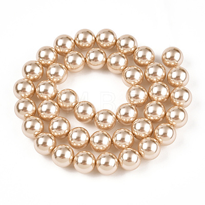 Glass Pearl Beads Strands HY-G002-01E-11-1