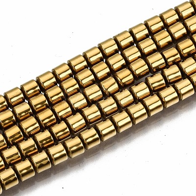 Electroplate Non-magnetic Synthetic Hematite Beads Strands G-T114-61-G-1