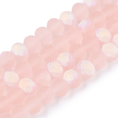 Transparent Glass Beads Strands EGLA-A044-T6mm-MB22-1