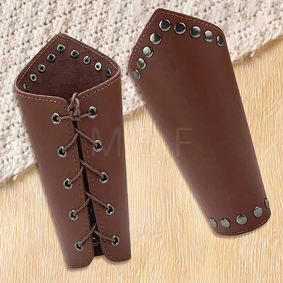 Imitation Leather Wrap Wide Cord Bracelet with Wax Strap AJEW-CL0003-72C-1