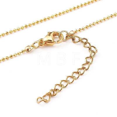 Brass Initial Pendant Necklaces NJEW-JN03330-03-1