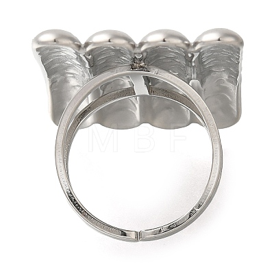 304 Stainless Steel Ring for Women RJEW-I106-04P-1