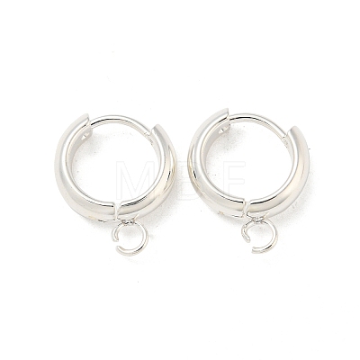 201 Stainless Steel Huggie Hoop Earring Findings STAS-P283-01V-S-1