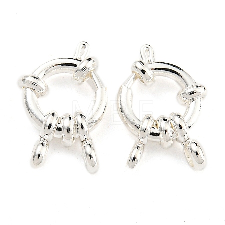 304 Stainless Steel Spring Ring Clasps STAS-G190-17S-C-1