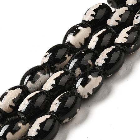 Tibetan Style dZi Beads Strands G-F726-A12-1