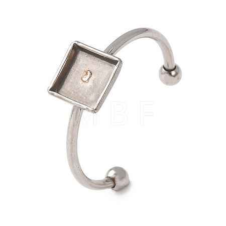 304 Stainless Steel Cuff Rings Components SA-CBA8B85-10B-P-1