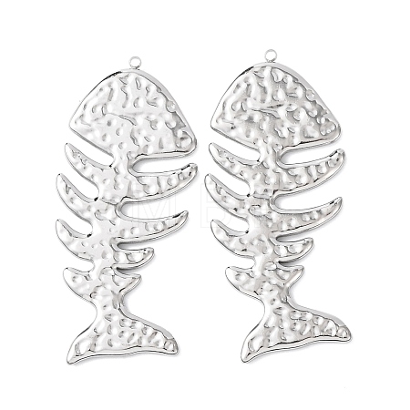 Textured 304 Stainless Steel Big Pendants LS-STAS-Z177-04P-1