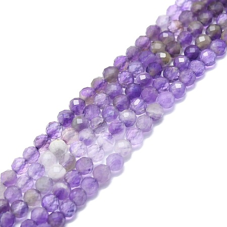 Natural Amethyst Beads Strands G-P457-A03-15-1