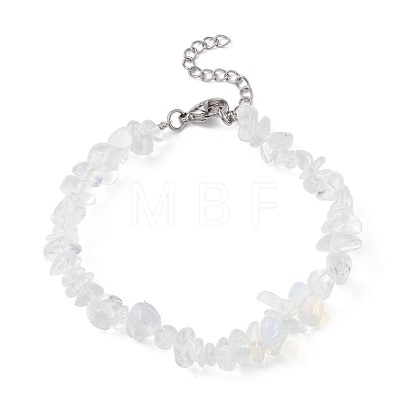 Opalite Chips Beaded Bracelet BJEW-JB09686-08-1