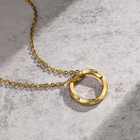 Nordic Rune Ring 304 Stainless Steel Pendant Necklaces for Men FS-WGC3540-03-1