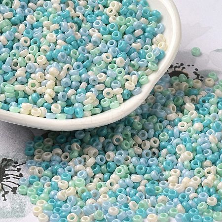Baking Paint Glass Seed Beads SEED-P006-03A-17-1