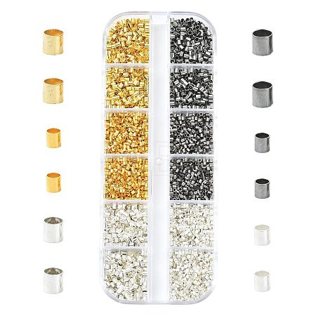3013Pcs Brass Crimp Beads KK-FS0002-11-1