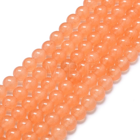 Natural Malaysia Jade Beads Strands G-L645-C01-6mm-20-1