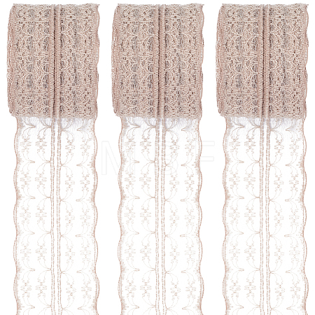 3 Rolls Guipure Non-Stretch Lace Trim OCOR-GF0004-52A-1