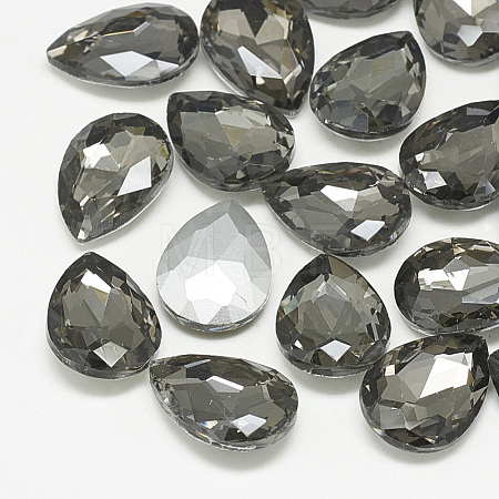 Pointed Back Glass Rhinestone Cabochons RGLA-T081-7x10mm-03-1