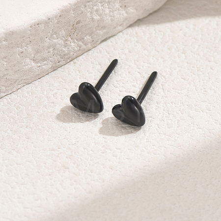 Heart Porcelain Stud Earrings WG0016-3-1