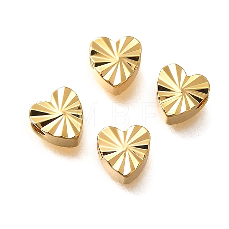 Brass Textured Beads KK-Z092-01C-G-1