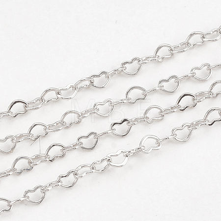 Brass Heart Link Chains CHC-S004-09P-1