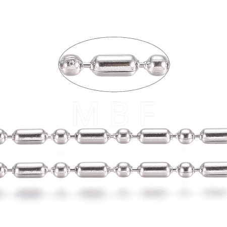 Non-Tarnish 304 Stainless Steel Ball Chains CHS-L024-025F-1