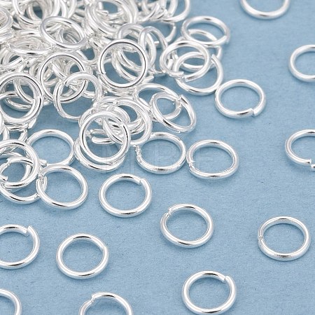 Rack Plating Brass Open Jump Rings KK-O139-18G-S-1