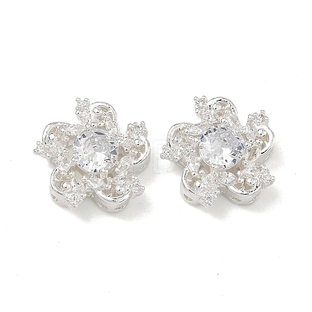 Brass Pave Cubic Zirconia Multi-Strands Links KK-B172-21S-01-1