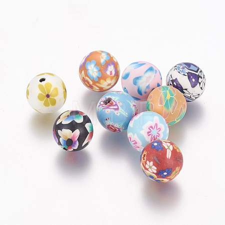 Handmade Polymer Clay Beads FM196Y-1